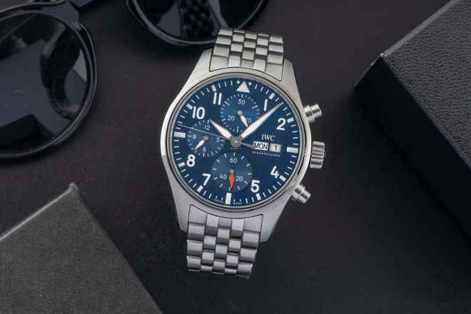  IWC Fliegeruhr Chronograph Fliegerchronograph Chronograph Stahl Automatik Herrenuhr Ref. IW388102 
