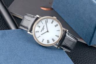 Thumbnail von Patek Philippe Calatrava 18k (0,750) Weissgold Handaufzug Herrenuhr Ref. 3520/D