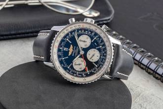 Thumbnail von Breitling Navitimer 01 Automatik Edelstahl Chronograph Ref. AB0120 Klassiker