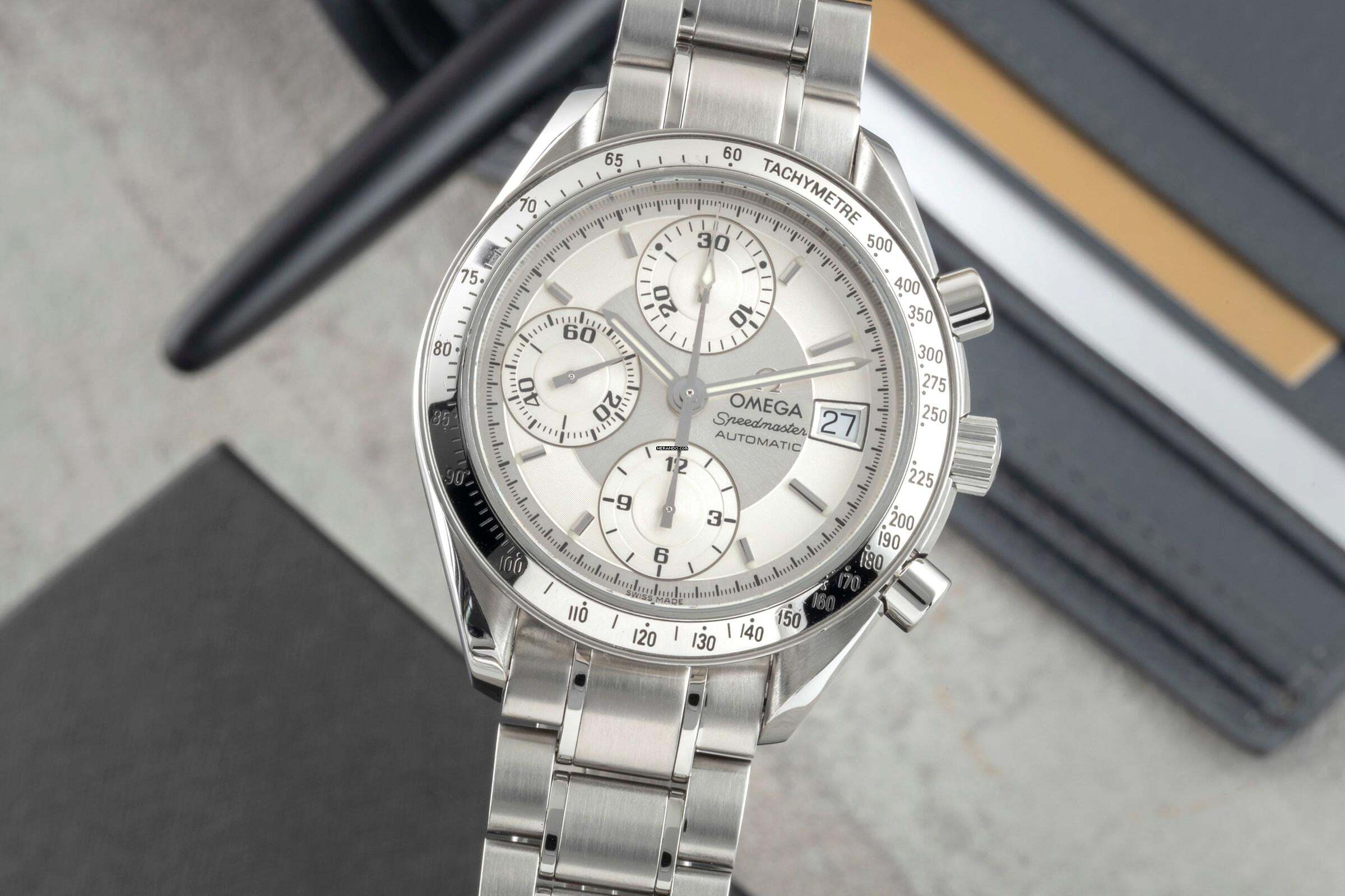 Omega Speedmaster Date Chronograph Stahl Automatik Ref. 3513.30.00 Klassiker