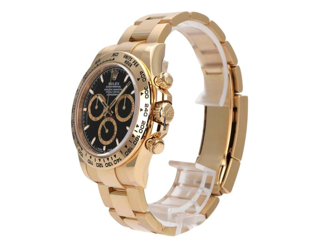 Rolex Daytona Cosmograph Daytona Gelbgold Ref. 126508 Schwarz