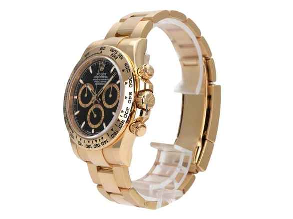 Rolex Daytona Cosmograph Daytona z żółtego złota Ref. 126508 czarny