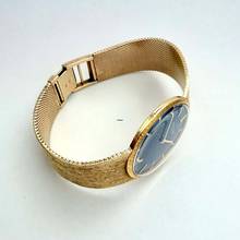 Thumbnail von Patek Philippe Calatrava Blue Dial Gold Strap 1969