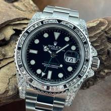 Thumbnail von Rolex GMT-Master II AFTERMARKET diamond setting - FULLSET