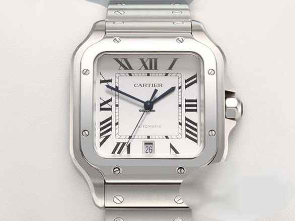  Cartier Santos Grosses Modell Edelstahl Wssa0018 2020 Automatik Stahl Steel 