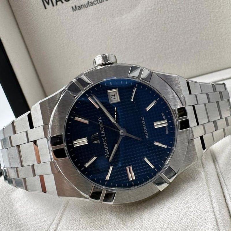 Maurice Lacroix 39mm Ref.ai6007 Box&pap. Full Set Automatik NUOVO SET COMPLETO