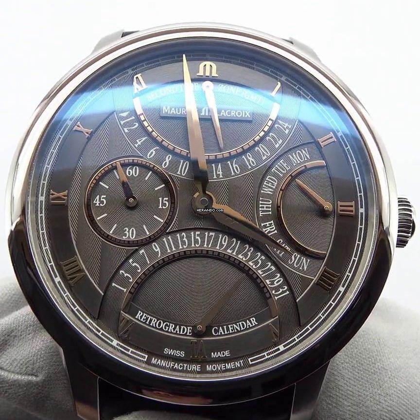 Maurice Lacroix Masterpiece Triple Rétrograde 43mm NUOVO SET COMPLETO