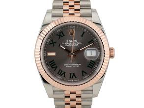 Thumbnail von Rolex Datejust 41 Ii 126331 Steel & Rose Gold With Wimbledon Dial 41mm - Like New 2021
