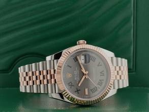 Thumbnail von Rolex Datejust 41 Ii 126331 Steel & Rose Gold With Wimbledon Dial 41mm - Like New 2021