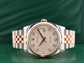 Thumbnail von Rolex Datejust 36 116231 Steel & Rose Gold With Jubilee Diamonds Dial - Full Set 36mm 2010