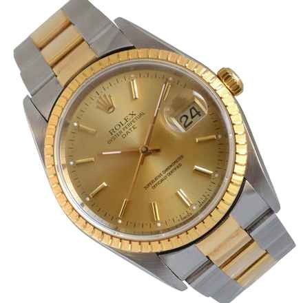  Rolex Oyster Perpetual Date 15223 Champagne dial TOP Condition 