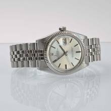 Thumbnail von Rolex Datejust 36 1601 Soleil silver dial 1973 Full Set