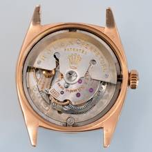 Thumbnail von Rolex Datejust 36 6604 Ovettone Black gilt dial rose gold 18KT 1956’s