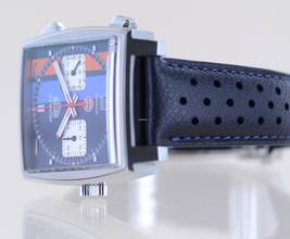 Thumbnail von TAG Heuer Monaco Steve McQueen Gulf Special Edition Saphir blue Dial B+P rar