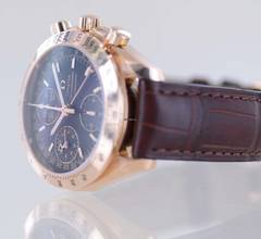Thumbnail von Omega Speedmaster Day Date Automatic Day-Date Chronograph Black Dial 18K Gold Triple Date rar