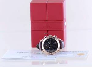 Thumbnail von Omega Speedmaster Day Date Automatic Day-Date Chronograph Black Dial 18K Gold Triple Date rar