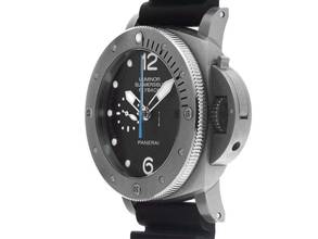 Thumbnail von Panerai Luminor Submersible 1950 3 Days Automatic Flyback Titan Ref.PAM00614 Full Set wie Neu Vintage Luminor Submersible Titan Flyback