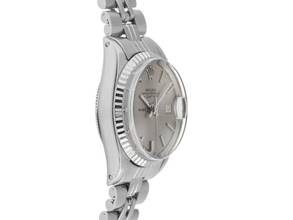 Thumbnail von Rolex Oyster Perpetual Lady Date Ref.6517 1969 Box&Beschreibung sehr gut Vintage Oyster Perpetual Date open 6/9 Stahl 18kt Weißgold