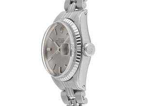 Thumbnail von Rolex Oyster Perpetual Lady Date Ref.6517 1969 Box&Beschreibung sehr gut Vintage Oyster Perpetual Date open 6/9 Stahl 18kt Weißgold