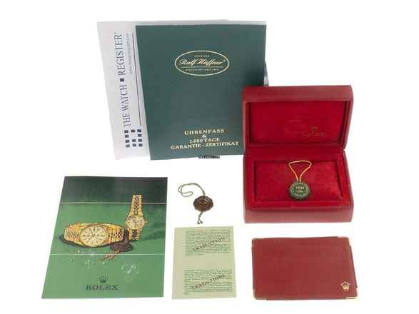  Rolex Oyster Perpetual Lady Date Ref.6517 1969 Box&Beschreibung sehr gut Vintage Oyster Perpetual Date open 6/9 Stahl 18kt Weißgold 