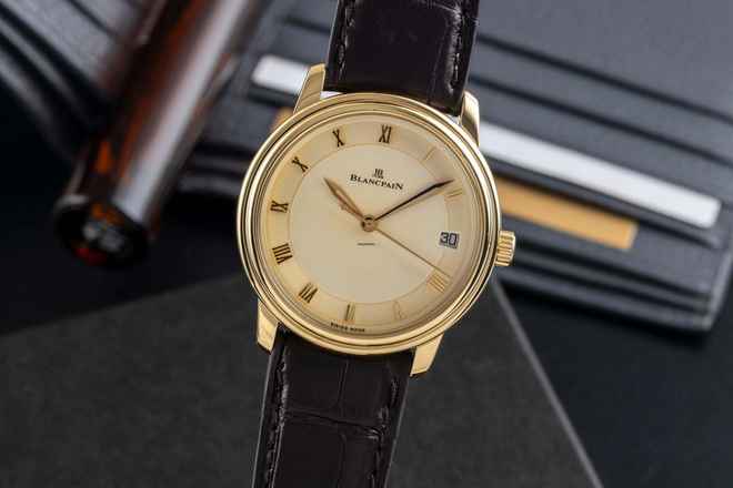  Blancpain Villeret 18k (0,750) Gold Automatik Herrenuhr Ref. 1158 