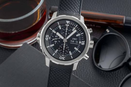  IWC Aquatimer Chronograph Black Dial Stainless Steel Ref. IW376803 B&P 2018 