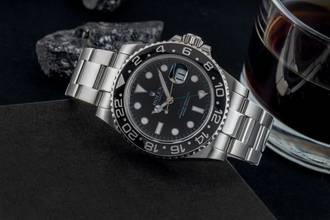 Thumbnail von Rolex GMT-Master II Oyster Edelstahl Automatik Herrenuhr Ref. 116710LN B&P 2009