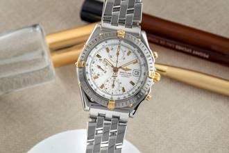 Thumbnail von Breitling Chronomat Chronograph Stahl / Gold Automatik Herrenuhr Ref. B13352