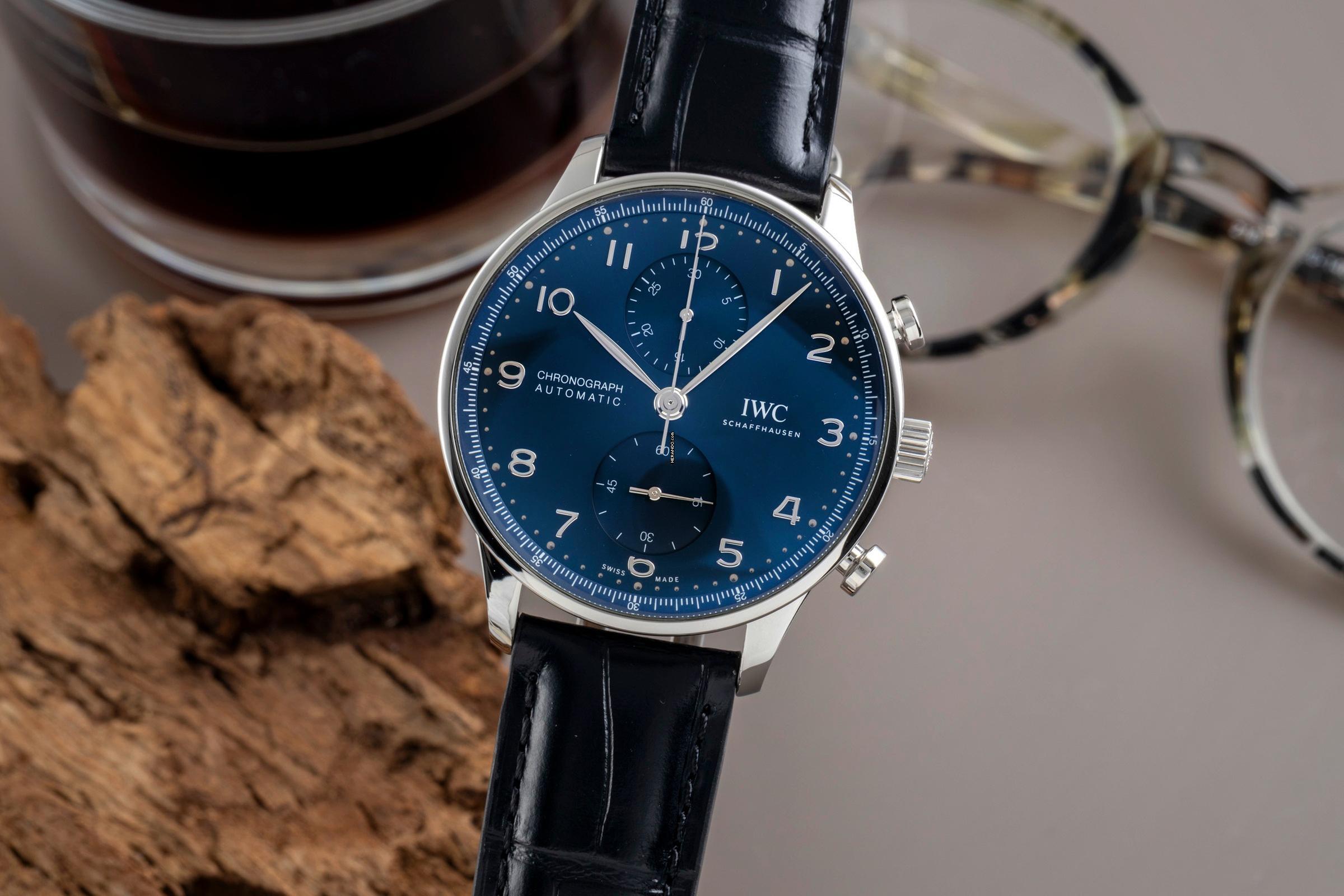 IWC Portugieser Chronograph Stahl Automatik Herrenuhr Ref. IW371606