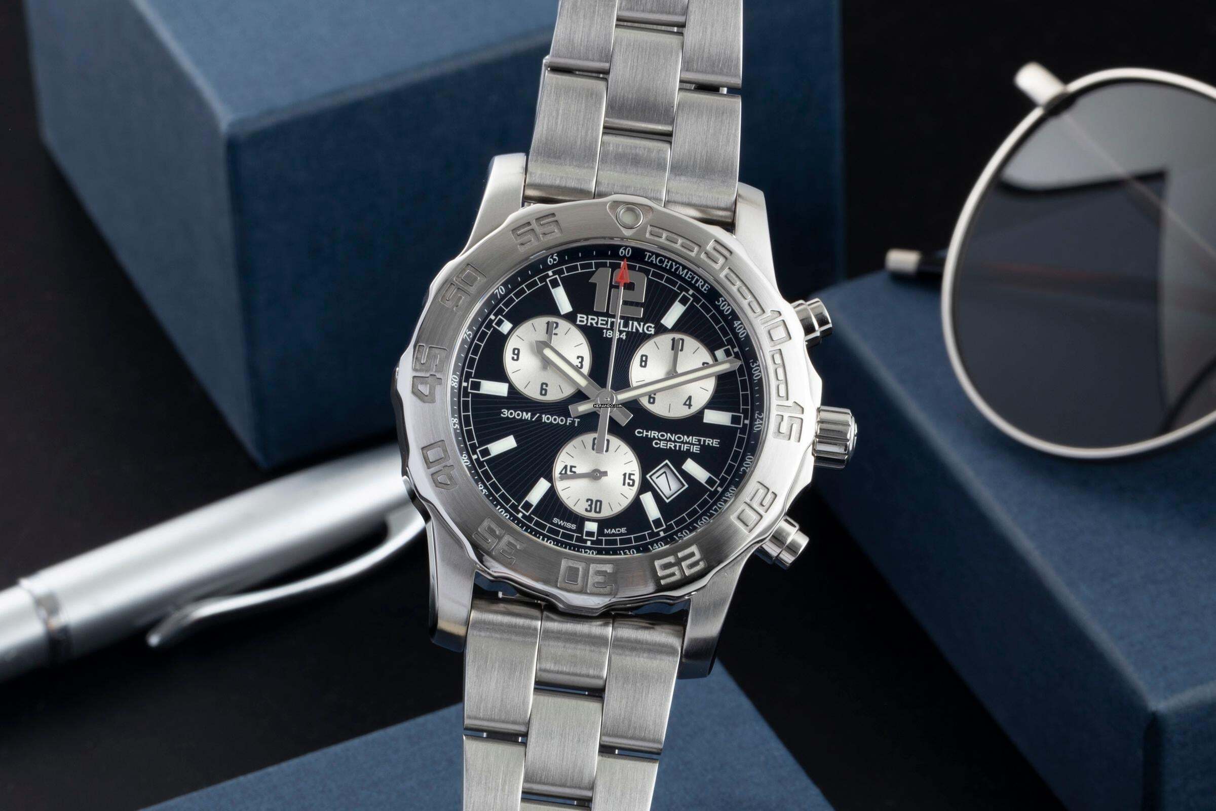 Breitling Colt Chronograph II Edelstahl Quarz Herrenuhr Ref. A7338710