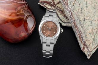 Thumbnail von Rolex Oyster Perpetual Salmon Dial Edelstahl Automatik Damen Ref. 76080