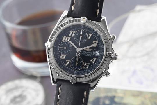  Breitling Chronomat Vitesse Chronograph Automatik Stahl Herrenuhr Ref. A13050.1 