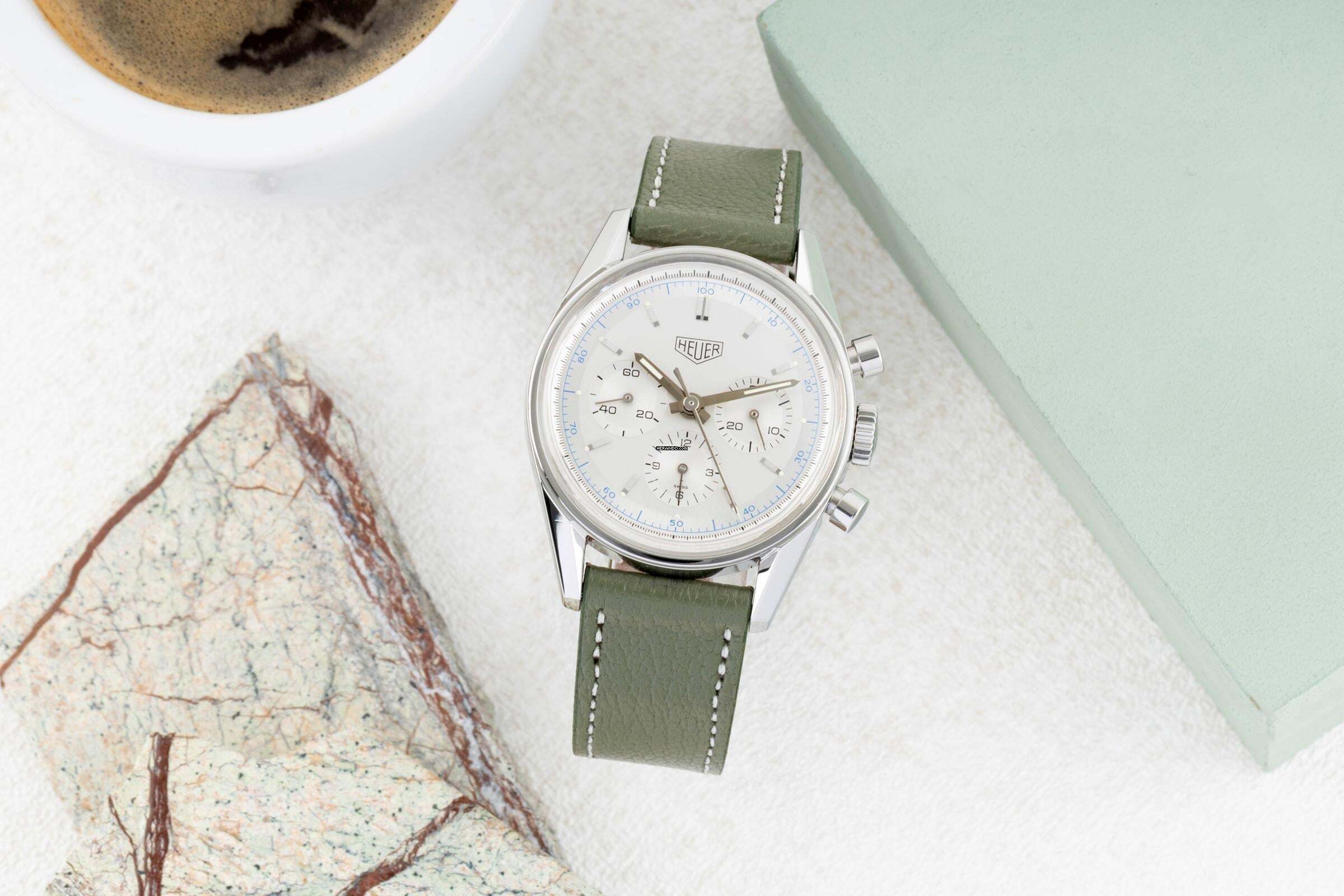 TAG Heuer Carrera 1964 Re-Edition Stahl Handaufzug Ref. CS3110.BC0726