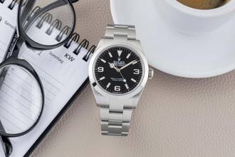 Thumbnail von Rolex Explorer 40 Oyster Edelstahl Automatik Herrenuhr Ref. 224270 B&P 2023