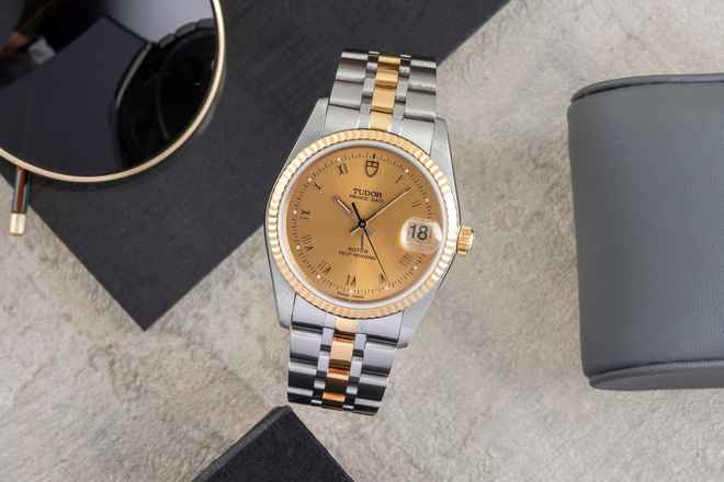 チューダー プリンス Date ステンレススチール / ゴールド 自動巻き Ref. 74033 書類 2009