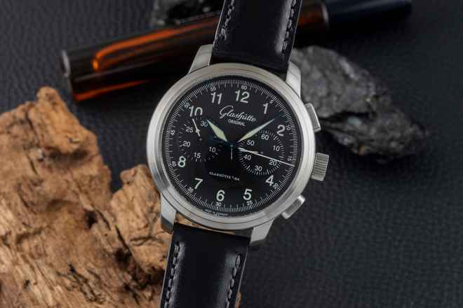 グラスヒュッテ・オリジナル セネター・ナビゲーター クロノグラフ ステンレススチール 自動巻き Ref. 1-39-34-17-17-04