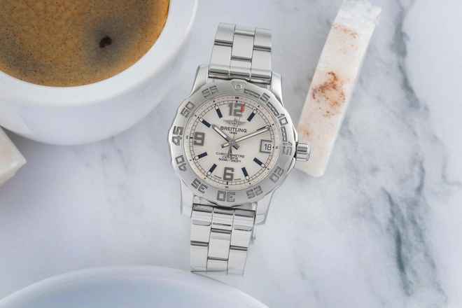  Breitling Colt Quartz Edelstahl Quarz Damenuhr Ref. A7738711 Box & Papiere 2013 