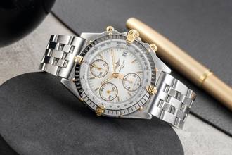 Thumbnail von Breitling Chronomat Chronograph Stahl / Gold Automatik Herrenuhr Ref. B13050.1