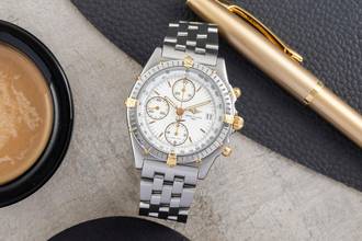 Thumbnail von Breitling Chronomat Chronograph Stahl / Gold Automatik Herrenuhr Ref. B13050.1