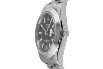 Thumbnail von Rolex Datejust II 41 Black Dial Oyster Stahl Automatik Herrenuhr Ref 116300