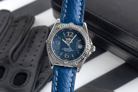  Breitling Callistino Stahl Quarz Herrenuhr Ref. A77346 Box & Papiere 2003 