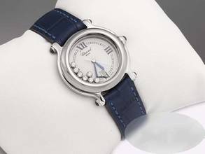 Thumbnail von Chopard Happy Sport Diamonds 32mm 278238 Edelstahl Diamanten Gold