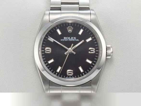  Rolex Oyster Perpetual 31 Mm 2003 Edelstahl Automatik Stahl Stainless Steel Oyster-band Black Dial 