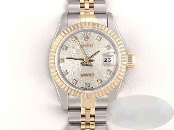  Rolex Lady-Datejust Edelstahl Gelbgold 750 Diamanten Automatik Gold Stahl Damen 