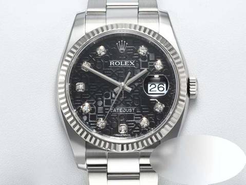 Rolex Datejust 36 36mm 116234 2010 Stahl Weissgold 750 Diamanten Automatik Gold