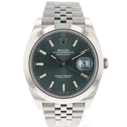  Rolex Datejust 41 Jubilee Mint Green Dial 