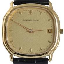 Thumbnail von Audemars Piguet Octagonal classic date champagne dial quartz yellow gold 18KT
