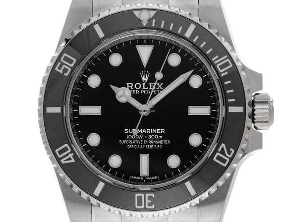  Rolex Submariner (No Date) Ref.114060 2014 LC 100 Full Set wie Neu Vintage Submariner no Date 