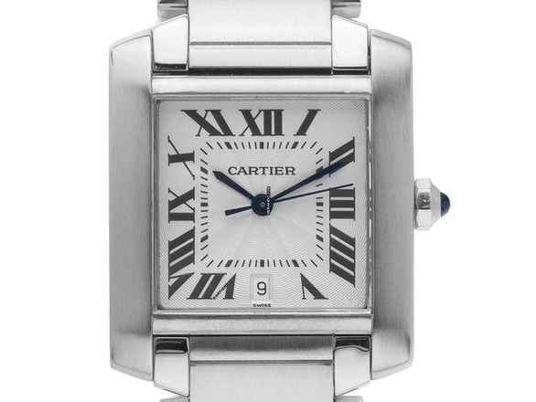  Cartier Tank Française GM Großes Modell Ref.2302 2002 Box&Beschreibung sehr gut Vintage Tank Francaise GM Großes Modell 
