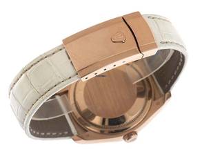 Thumbnail von Rolex Datejust 36 Ref.116185BBR 2013 LC 100 Full Set sehr gut Vintage Datejust 18kt Roségold Everose Diamanten Krokoleder Faltschließe